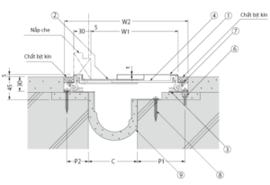 NẮP KHE CO GIÃN AX22F (Tường ngoài và tường ngoài)1
