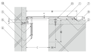 Nắp khe co giãn  AX45A, AX45B (Tường trong nhà và góc tường) 