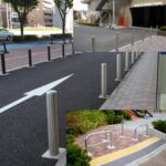 Trụ bollard chắn xe